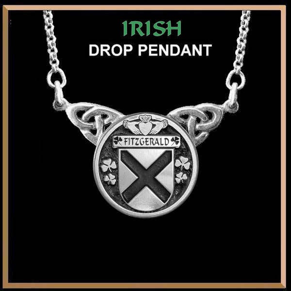 FitzGerald Irish Coat of Arms Double Drop Pendant ~ ILP03