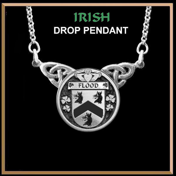 Flood Irish Coat of Arms Double Drop Pendant ~ ILP03