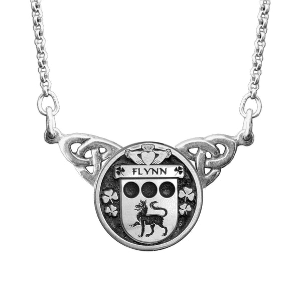 Flynn Irish Coat of Arms Double Drop Pendant ~ ILP03