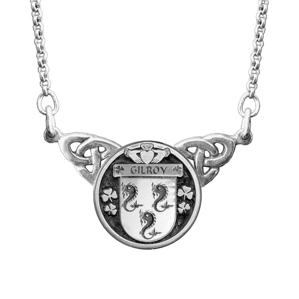 Gilroy Irish Coat of Arms Double Drop Pendant ~ ILP03