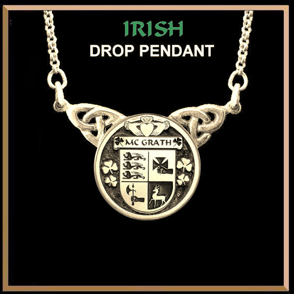 McGrath Irish Coat of Arms Double Drop Pendant ~ ILP03