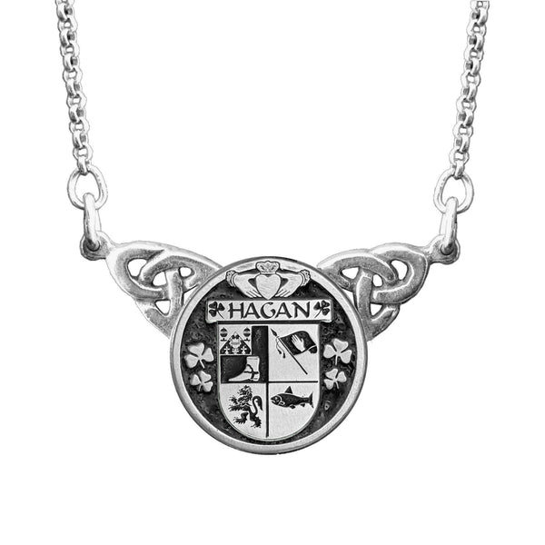 Hagan Irish Coat of Arms Double Drop Pendant ~ ILP03