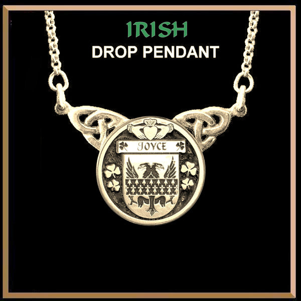 Joyce Irish Coat of Arms Double Drop Pendant ~ ILP03