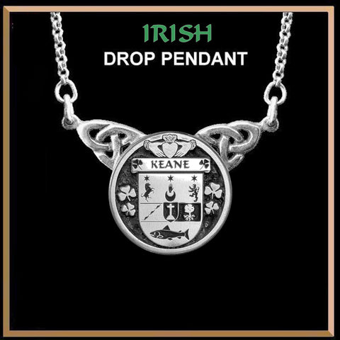 Keane Irish Coat of Arms Double Drop Pendant ~ ILP03