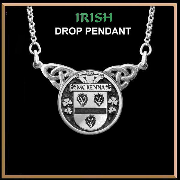 McKenna Irish Coat of Arms Double Drop Pendant ~ ILP03