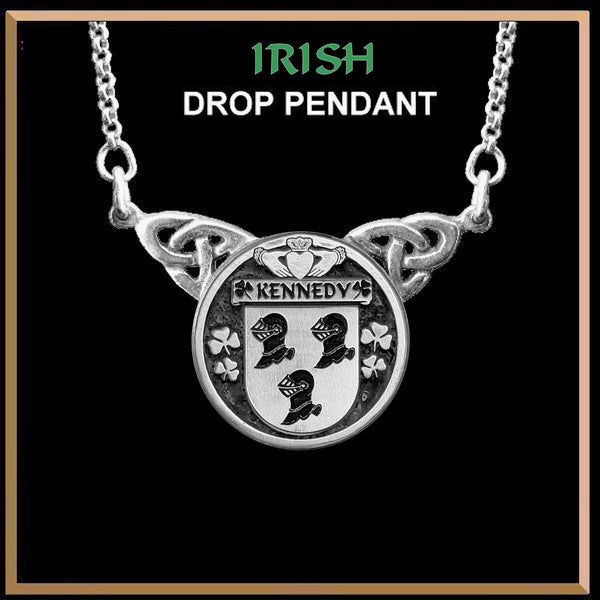 Kennedy Irish Coat of Arms Double Drop Pendant ~ ILP03