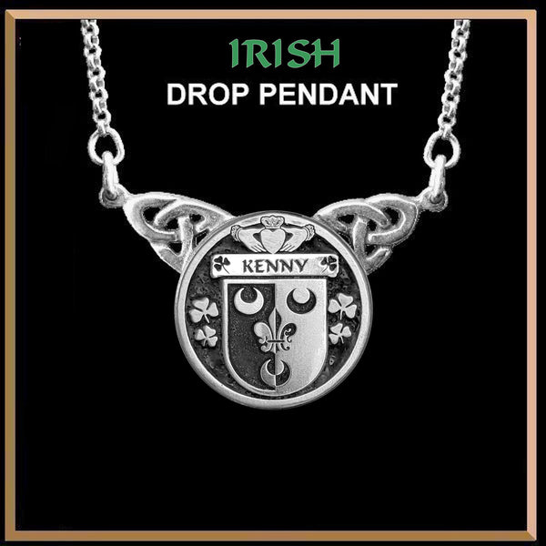 Kenny Irish Coat of Arms Double Drop Pendant ~ ILP03
