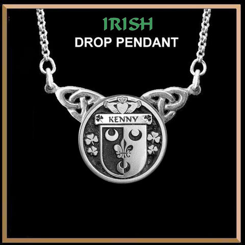 Kenny Irish Coat of Arms Double Drop Pendant ~ ILP03