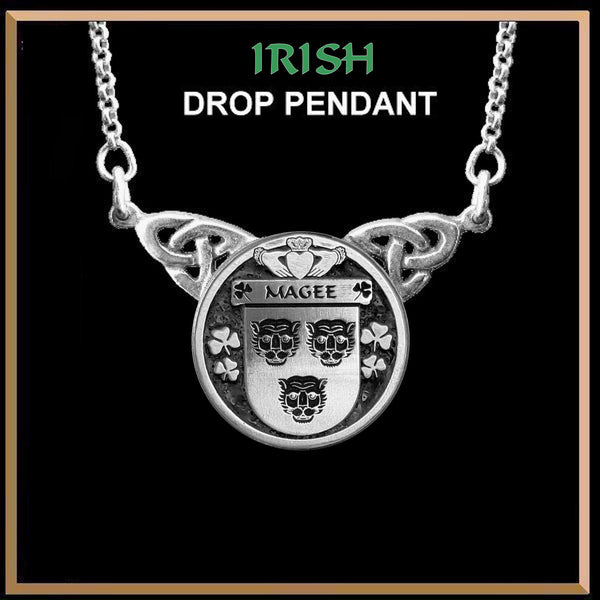 Magee Irish Coat of Arms Double Drop Pendant ~ ILP03