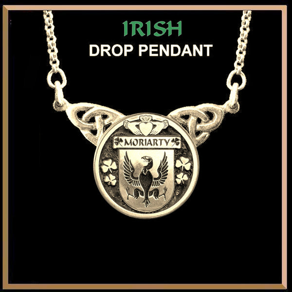 Moriarty Irish Coat of Arms Double Drop Pendant ~ ILP03