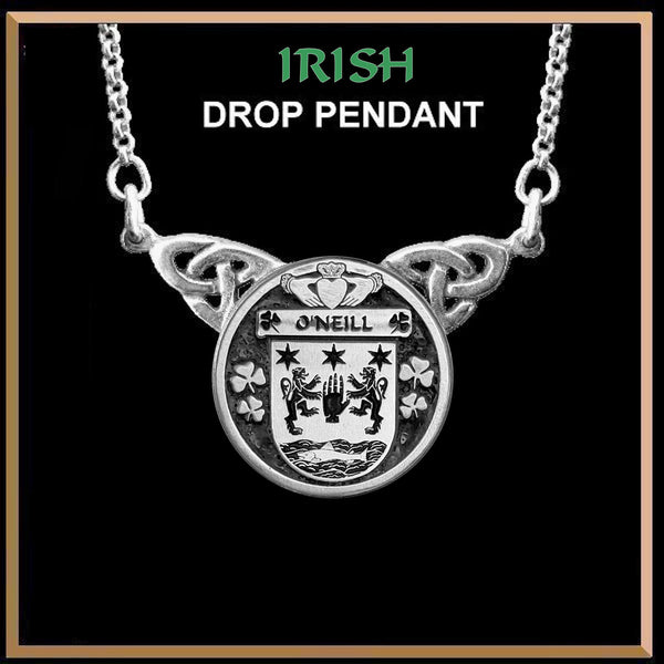 O'Neill Irish Coat of Arms Double Drop Pendant ~ ILP03