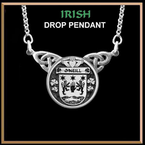 O'Neill Irish Coat of Arms Double Drop Pendant ~ ILP03
