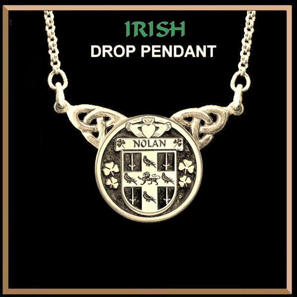 Nolan Irish Coat of Arms Double Drop Pendant ~ ILP03