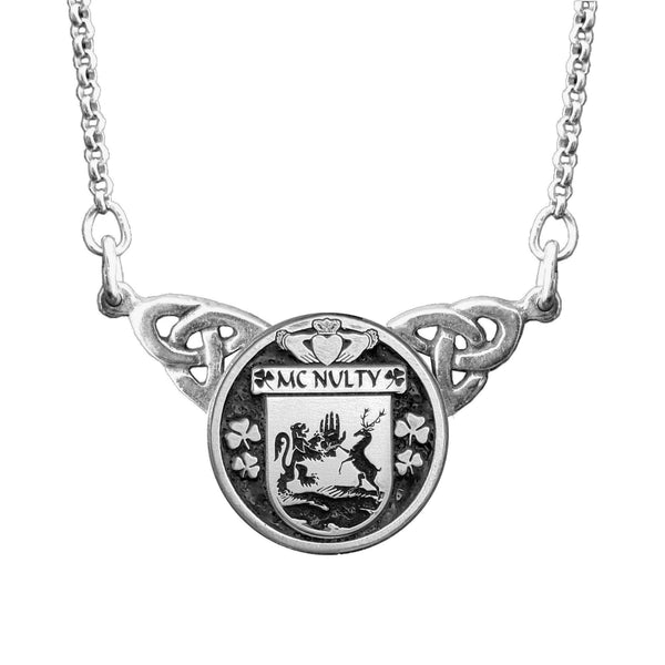 McNulty Irish Coat of Arms Double Drop Pendant ~ ILP03
