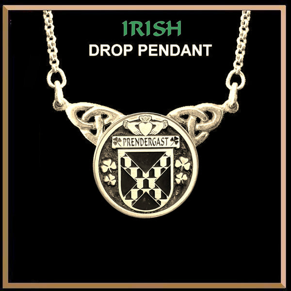 Prendergast Tipperary Irish Coat of Arms Double Drop Pendant ~ ILP03