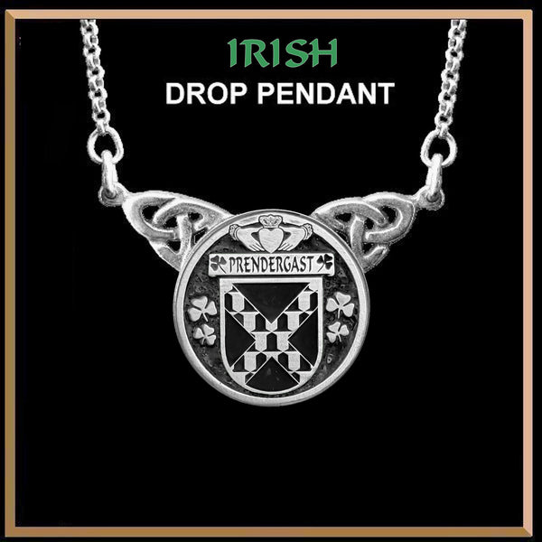 Prendergast Tipperary Irish Coat of Arms Double Drop Pendant ~ ILP03