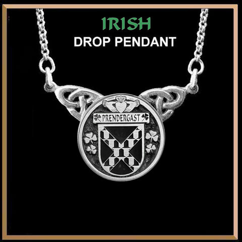 Prendergast Tipperary Irish Coat of Arms Double Drop Pendant ~ ILP03