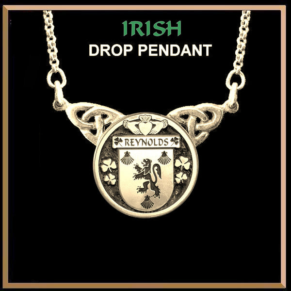 Reynolds Irish Coat of Arms Double Drop Pendant ~ ILP03