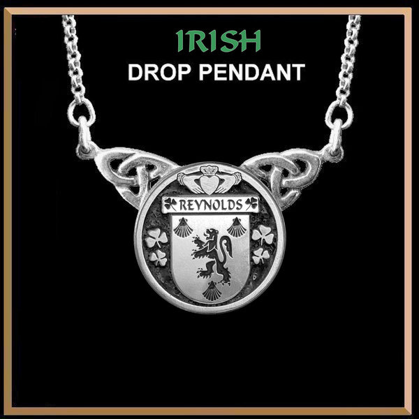 Reynolds Irish Coat of Arms Double Drop Pendant ~ ILP03