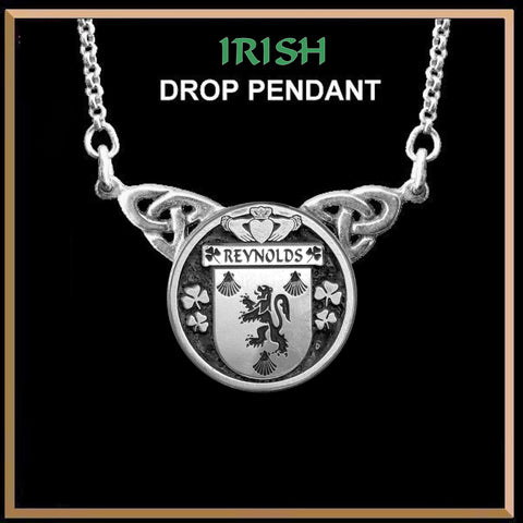Reynolds Irish Coat of Arms Double Drop Pendant ~ ILP03