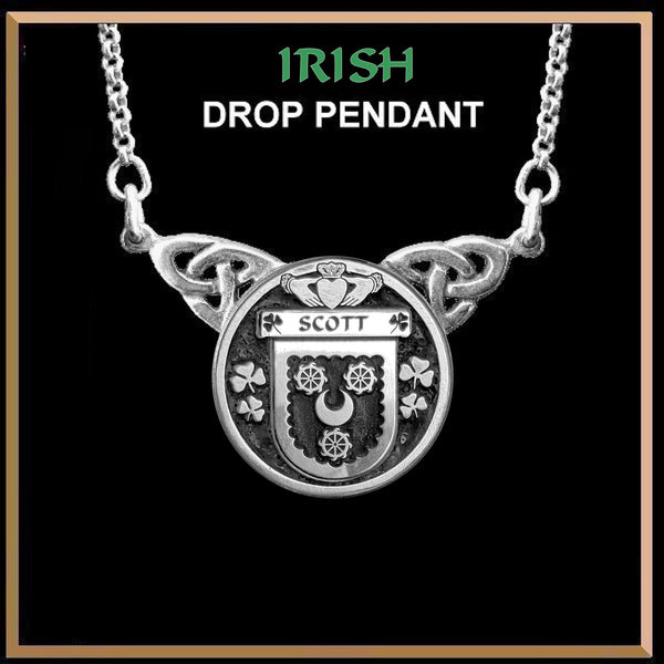 Scott Irish Coat of Arms Double Drop Pendant ~ ILP03