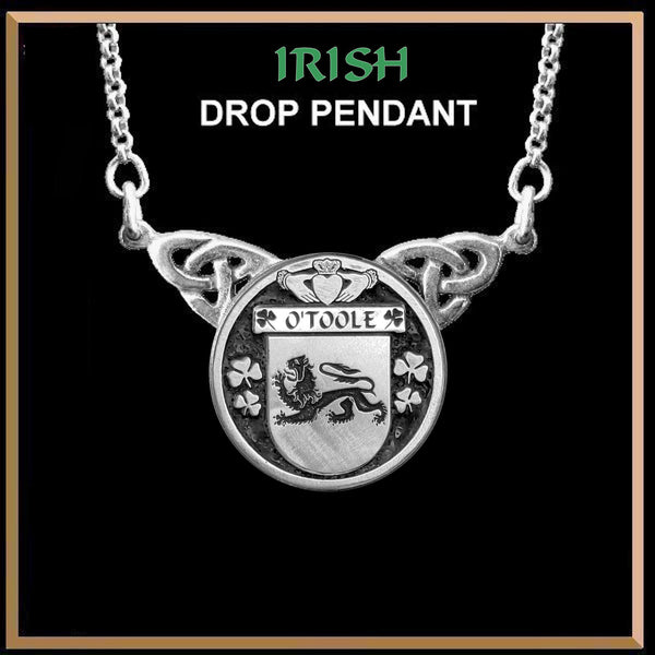 O'Toole Irish Coat of Arms Double Drop Pendant ~ ILP03