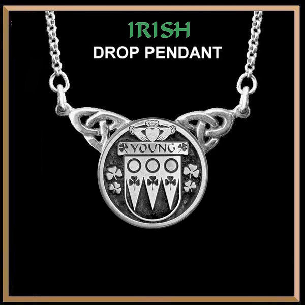 Young Irish Coat of Arms Double Drop Pendant ~ ILP03