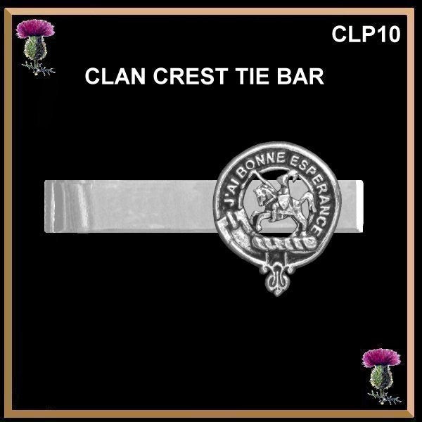 Clan Crest Scottish Tie Bar Tie Clip - All Clans