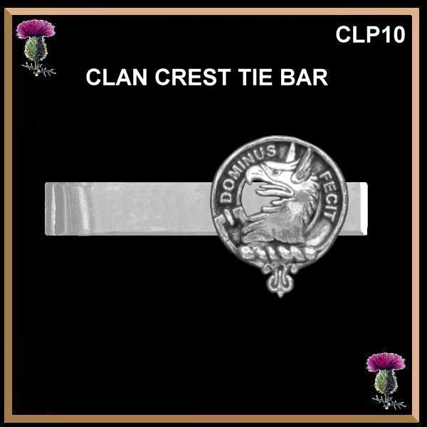 Clan Crest Scottish Tie Bar Tie Clip - All Clans