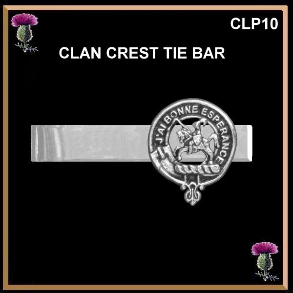 Clan Crest Scottish Tie Bar Tie Clip - All Clans