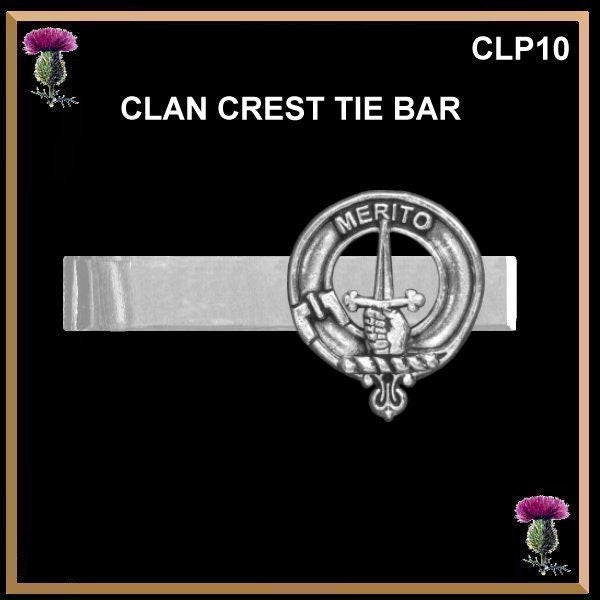 Clan Crest Scottish Tie Bar Tie Clip - All Clans