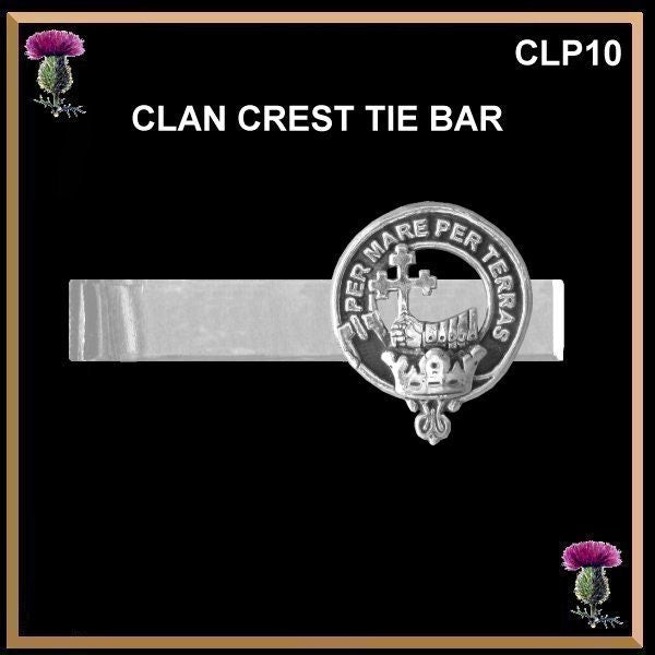 Clan Crest Scottish Tie Bar Tie Clip - All Clans