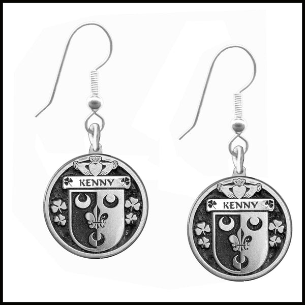 Kenny Irish Disk Coat of Arms Earrings