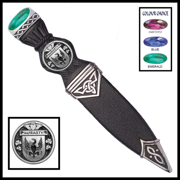 Moriarty Interlace Irish Disk Coat of Arms Sgian Dubh, Irish Knife ~ ISDCO