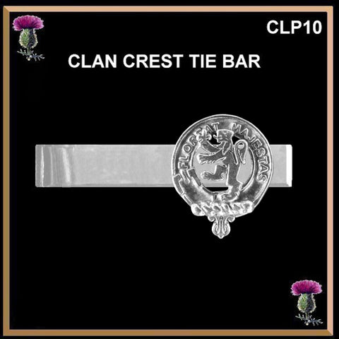 Brown Scottish Clan Clip Tie Bar