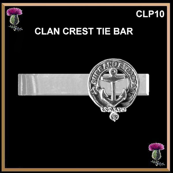Clark Scottish Clan Clip Tie Bar