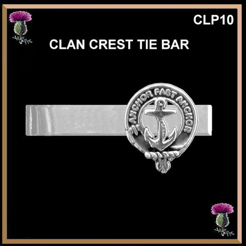 Gray Scottish Clan Clip Tie Bar