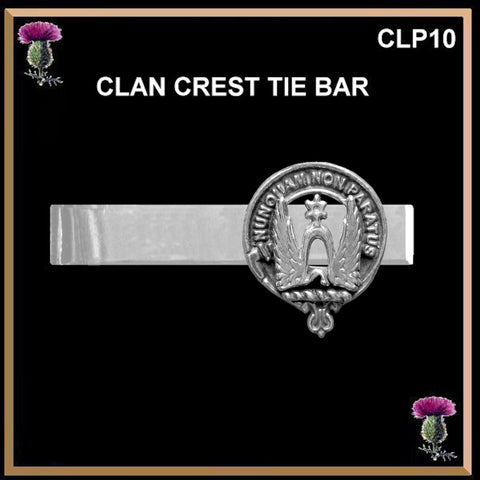 Johnston Scottish Clan Clip Tie Bar
