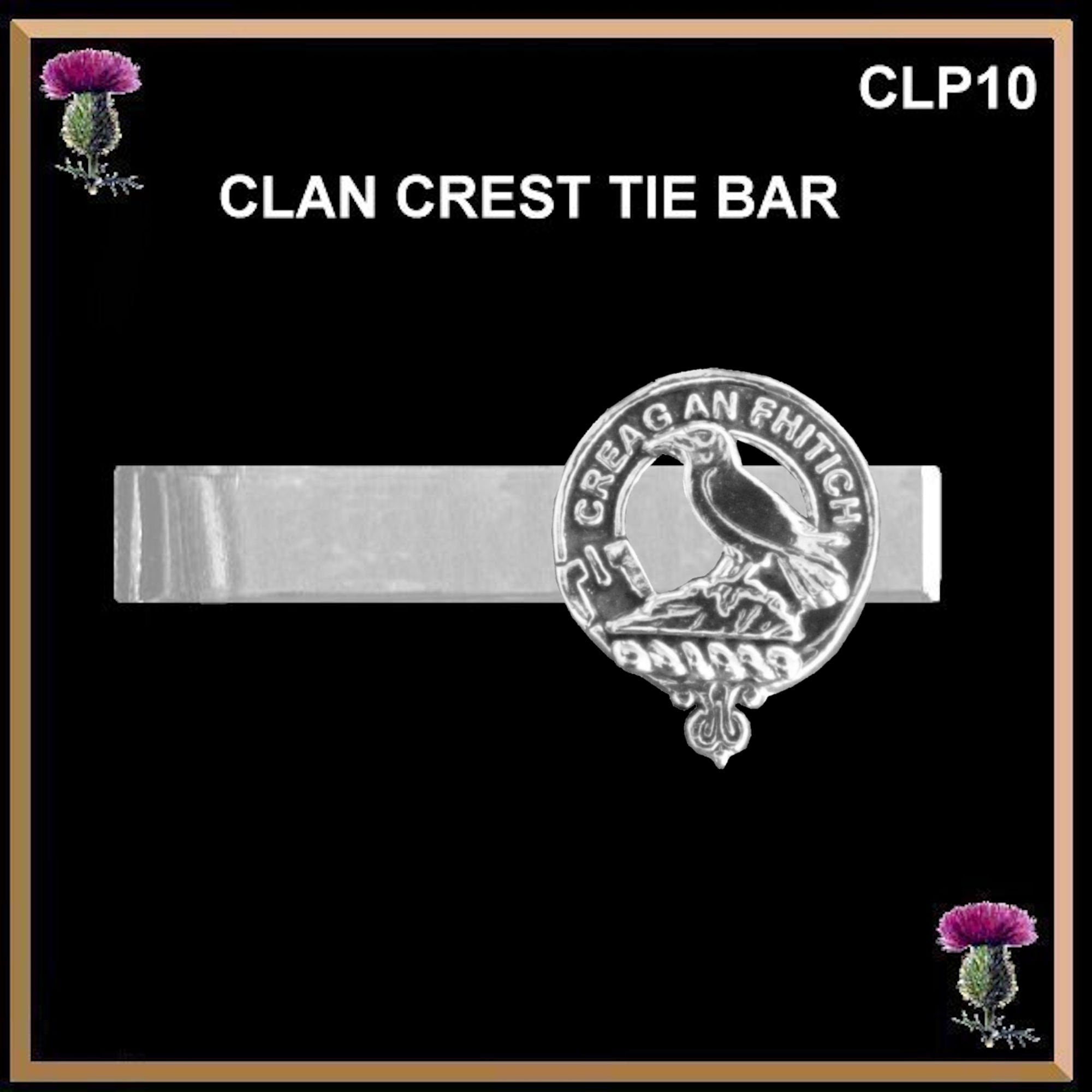 MacDonnell Glengarry Scottish Clan Clip Tie Bar
