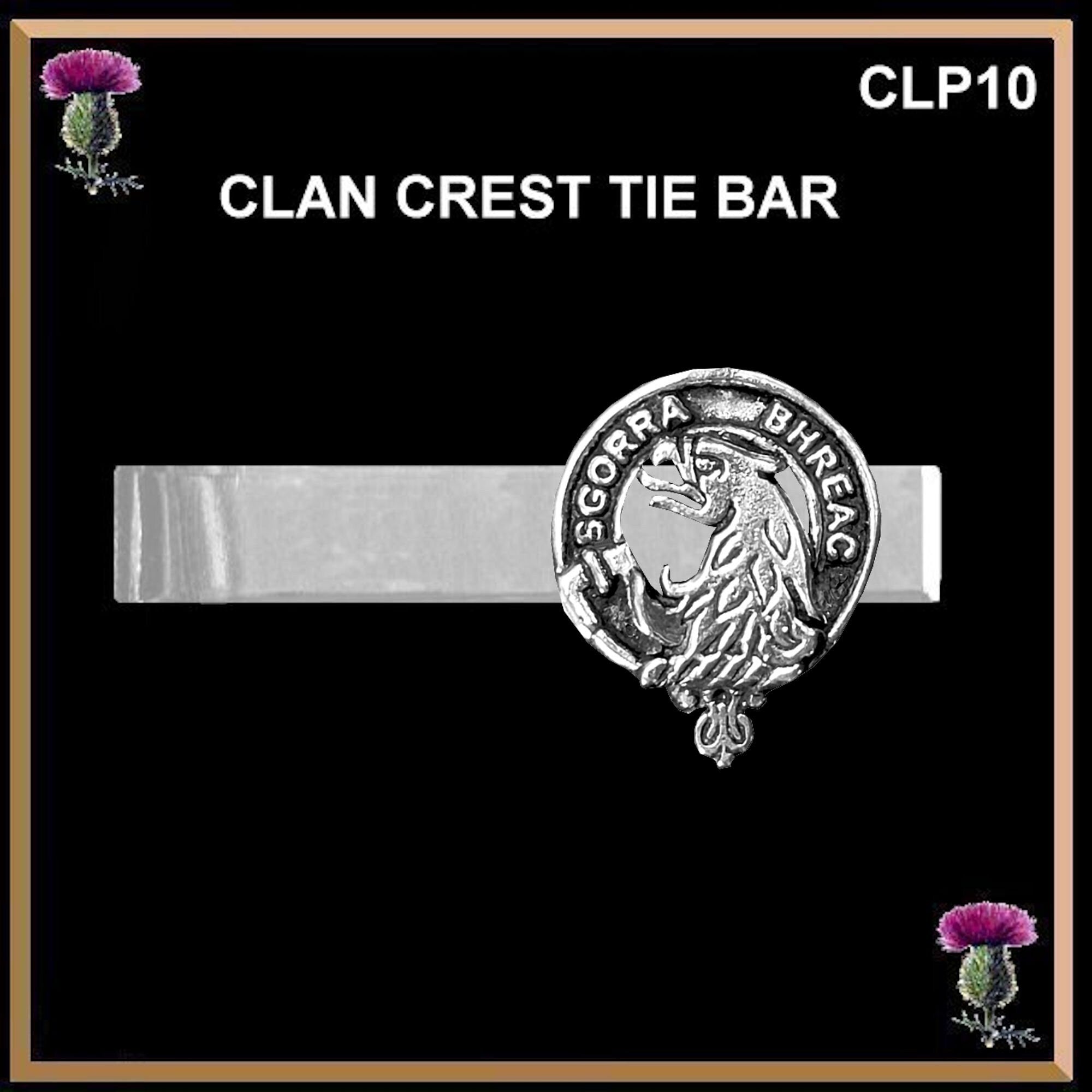 MacNicol Scottish Clan Clip Tie Bar