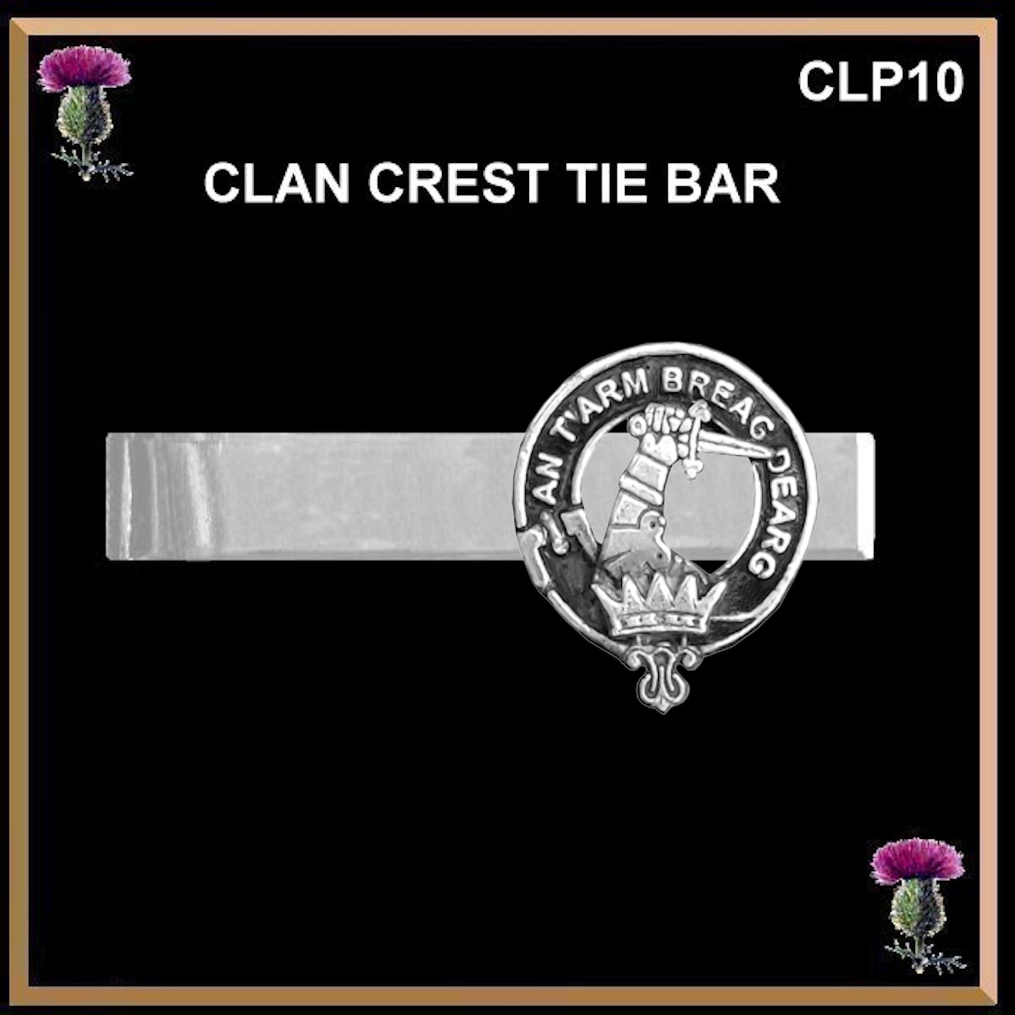 MacQuarrie Scottish Clan Clip Tie Bar