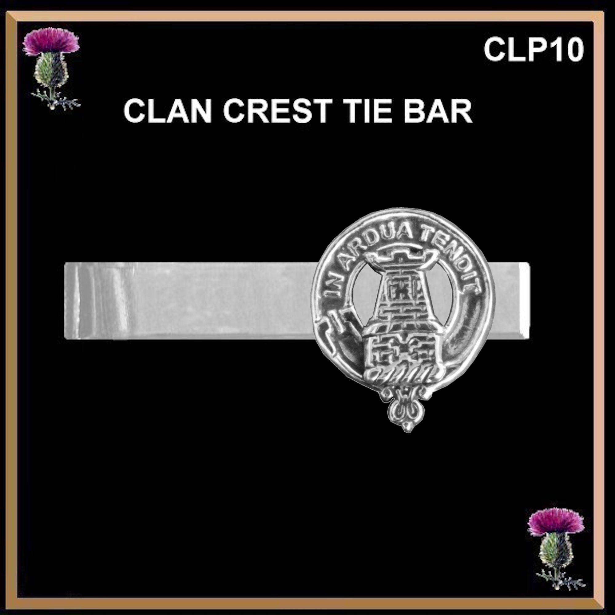 Malcolm Scottish Clan Clip Tie Bar