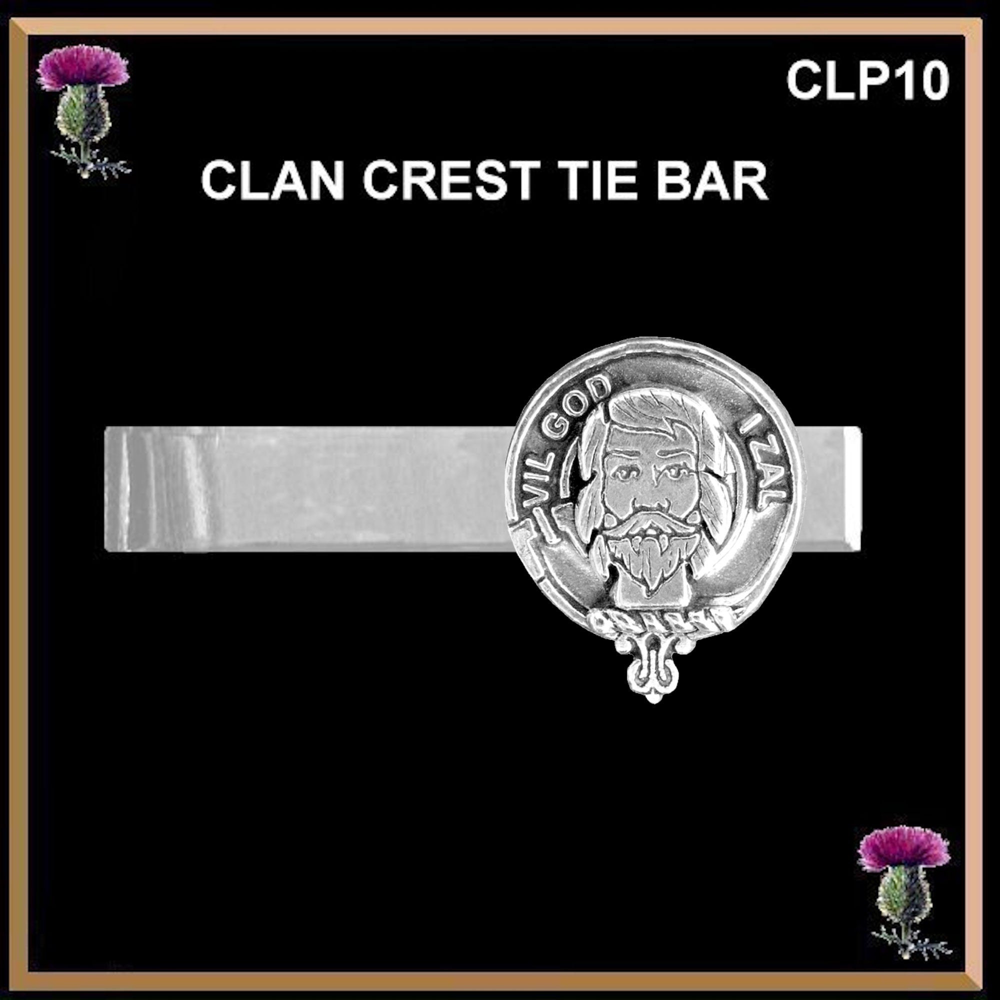 Menzies Scottish Clan Clip Tie Bar
