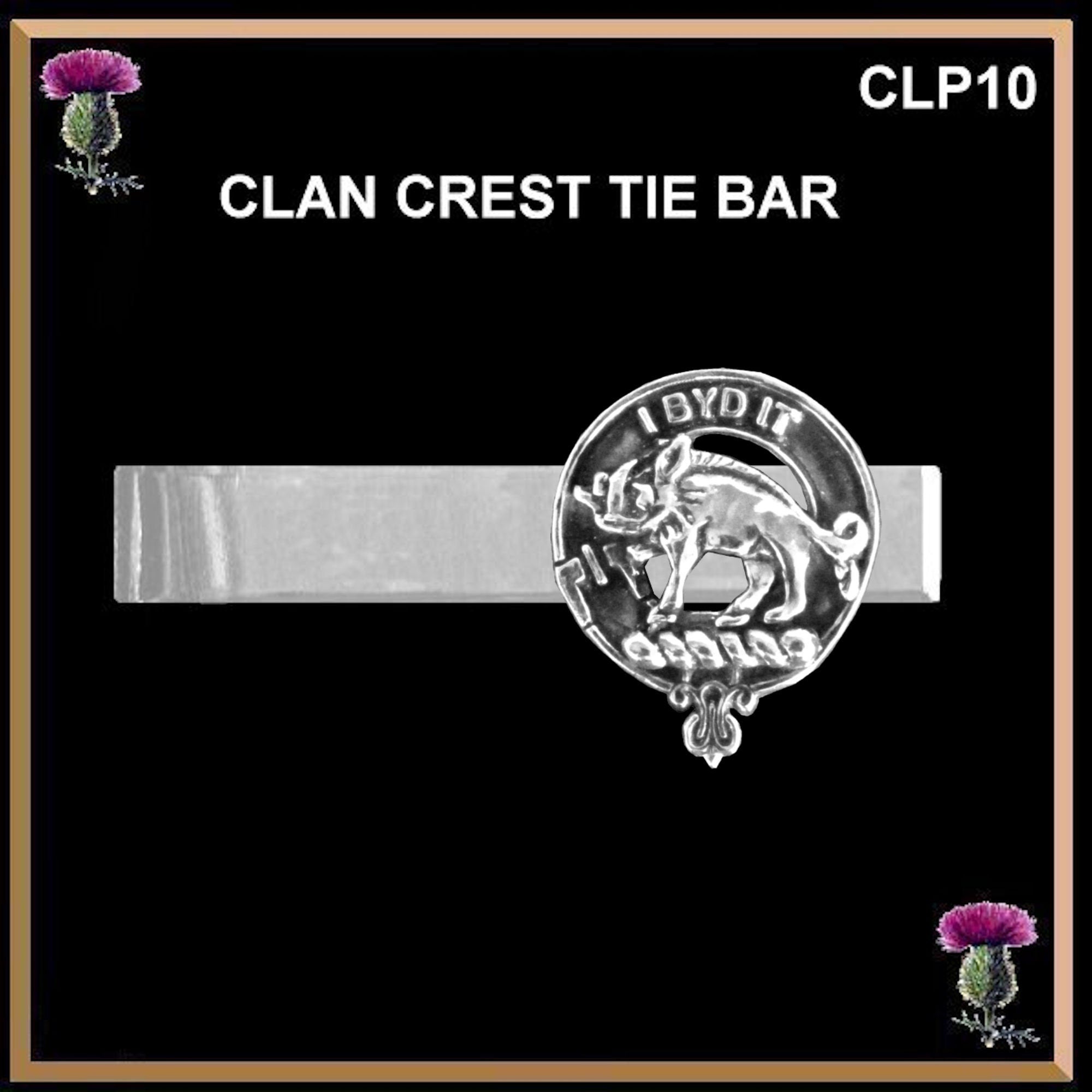 Nisbet Scottish Clan Clip Tie Bar