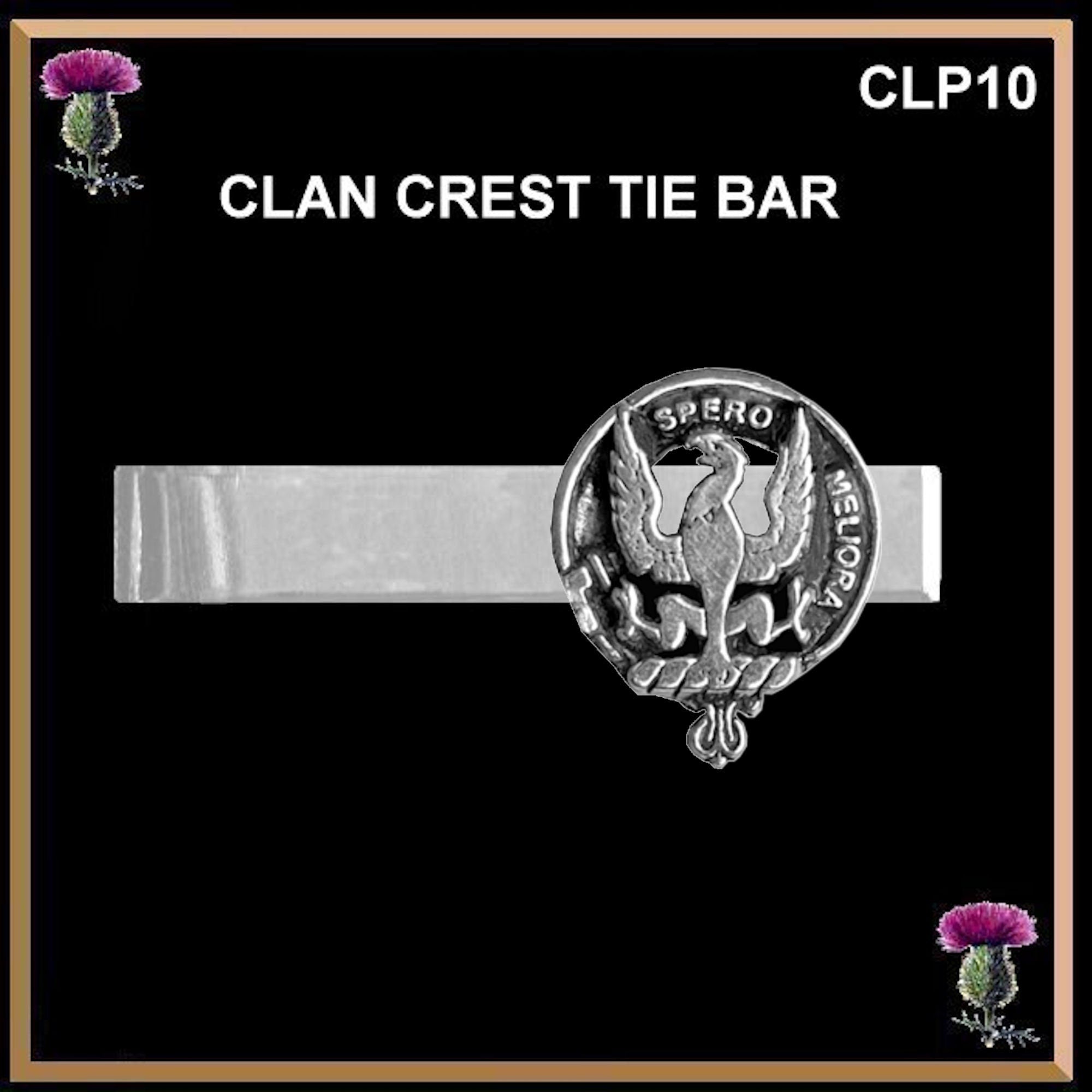 Sandilands Scottish Clan Clip Tie Bar