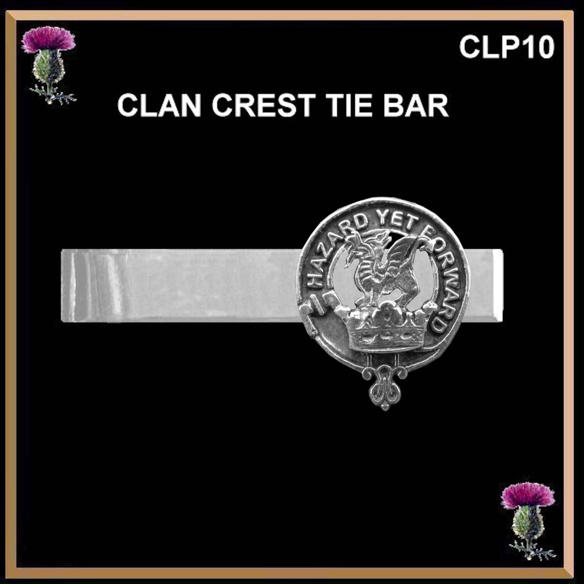 Seton Scottish Clan Clip Tie Bar