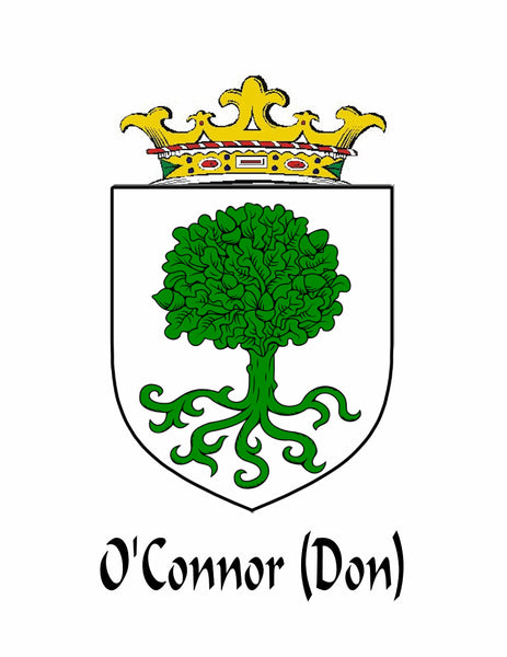O'Connor Don Irish Coat of Arms Disk Bow Brooch