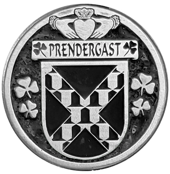 Prendergast Tipperary Irish Coat of Arms Disk Bow Brooch