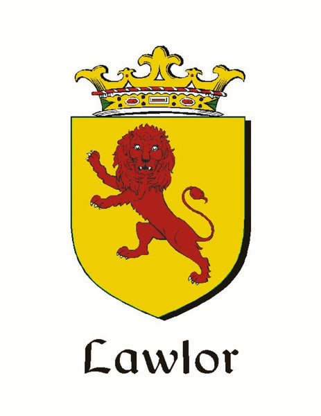Lawler Irish Coat of Arms Disk Bow Brooch