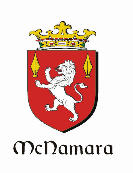 McNamara Irish Coat of Arms Disk Bow Brooch